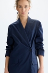 Poplin oversize tailored jacket