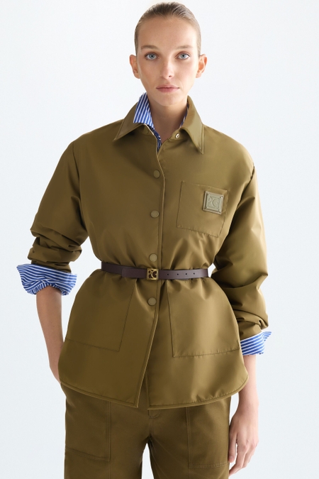CHAQUETÓN SOBRECAMISA REVERSIBLE NYLON TÉCNICO