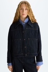 Origami denim oversize jacket