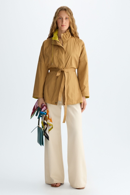 CHAQUETÓN REVERSIBLE OVERSIZE NYLON CINTURÓN