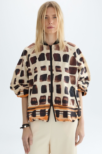 CUBOS PRINT TECHNICAL BOMBER JACKET