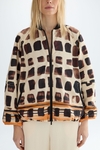 Cubos print technical bomber jacket