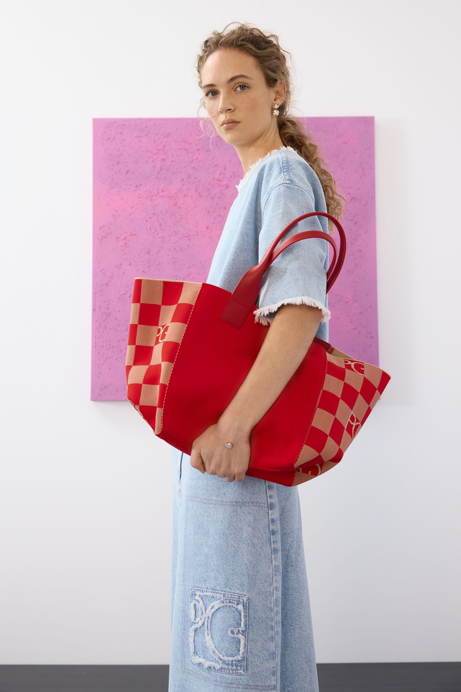 FALDA MIDI EVASÉ DENIM DESFLECADO