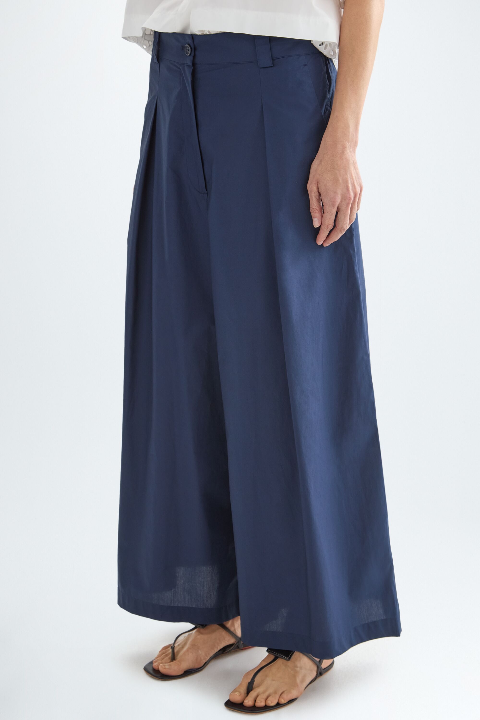 Poplin A-line culottes