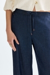 Tencel denim straight-leg pyjama-style trousers