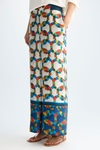 Afric8 print twill wide-leg trousers