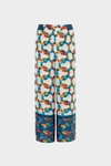 Afric8 print twill wide-leg trousers