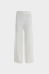 Double-faced stretch-knit straight-leg trousers