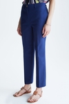 Satin slim-leg trousers