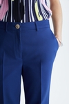 Satin slim-leg trousers