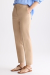 Satin slim-leg trousers