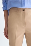 Satin slim-leg trousers