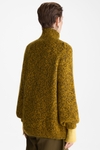 Funnel neck mohair oversize thick sweater