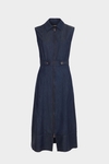 Vestido camisero midi denim tencel