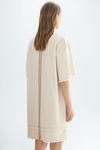 Cotton canvas oversize sack dress