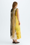 Print crepe jersey straight-fit midi dress