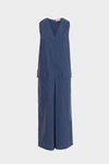 Cotton straight-fit oversize jumpsuit