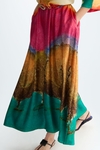 Print twill oversize dress