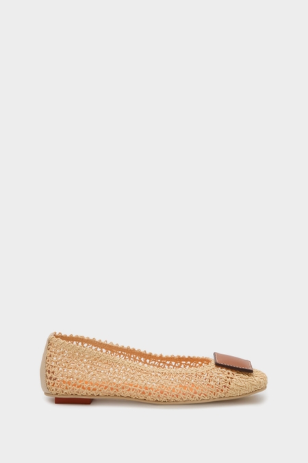 DOMINO PAPER BALLET FLATS