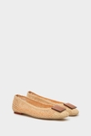 Domino paper ballet flats