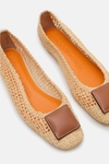 Domino paper ballet flats