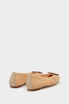 Domino paper ballet flats