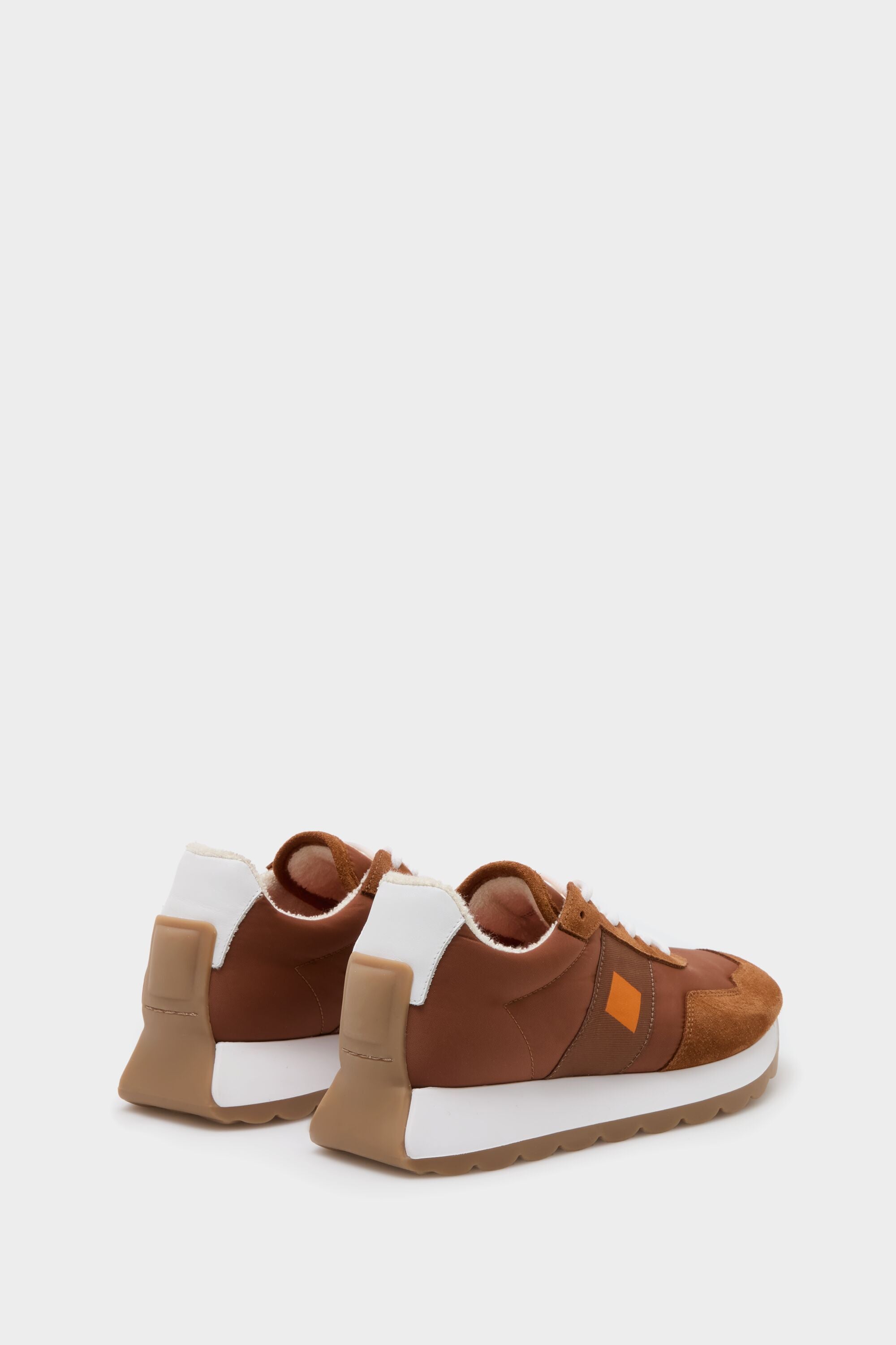 Choco PG canvas suede sneakers brown - Purificacion Garcia United