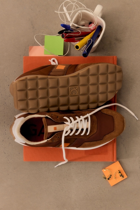 CHOCO PG CANVAS SUEDE SNEAKERS