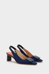 DOMINO SUADE 65 SLINGBACK PUMPS