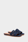 Gambito denim flat sandals