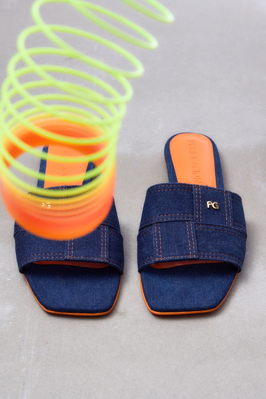 SANDALIA PLANA DENIM GAMBITO