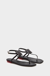 Domino flat leather sandals