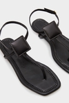 Domino flat leather sandals