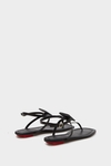 Domino flat leather sandals