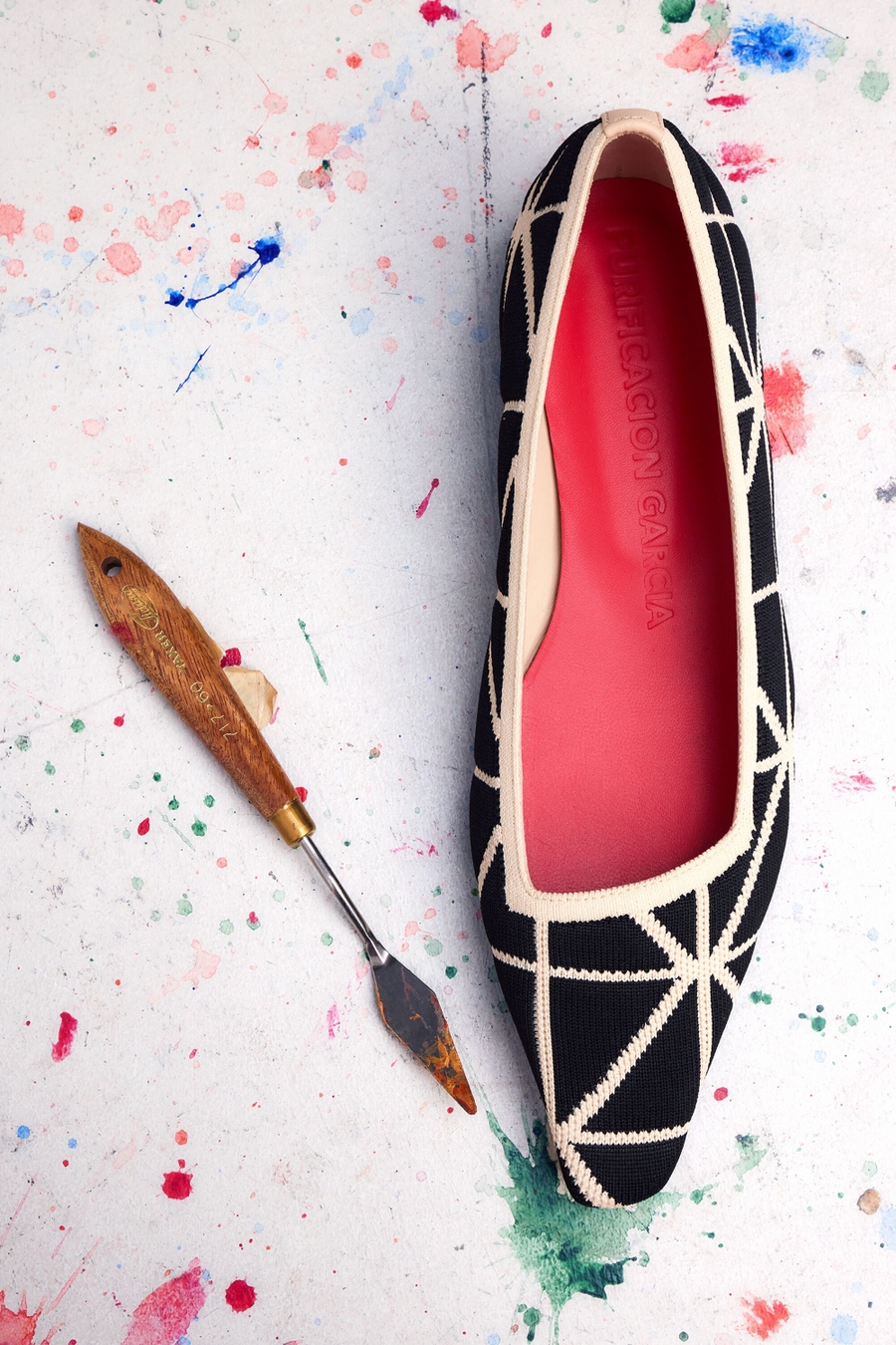 ZAPATO PLANO PUNTO ORIGAMI