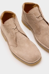 Suede flat ankle boots