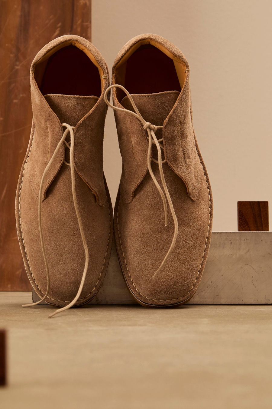 SUEDE FLAT ANKLE BOOTS