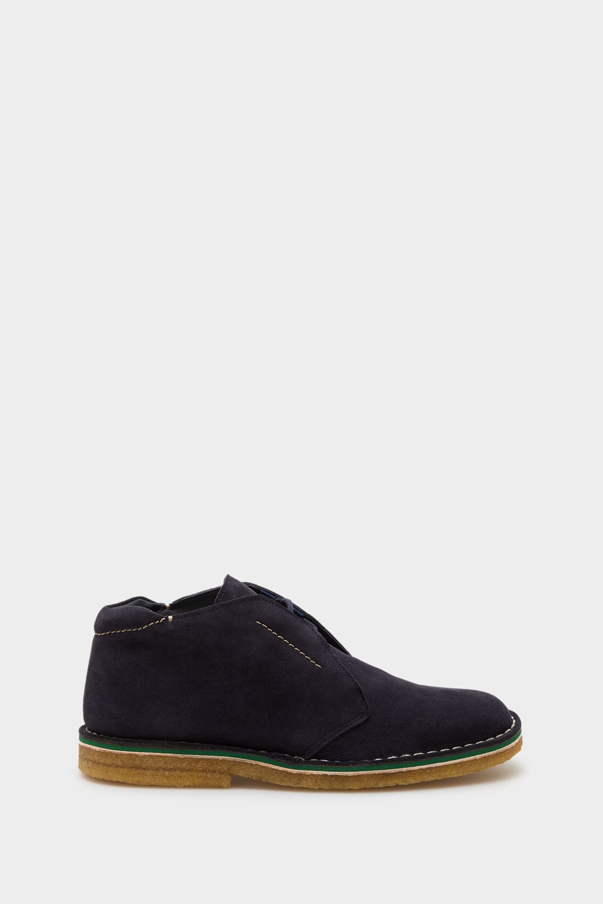 Suede flat ankle boots