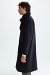 Wool double-breasted coat