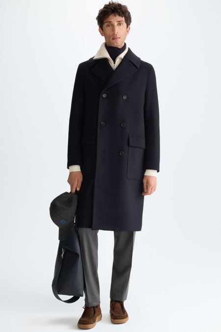 WOOL DOUBLE-BREASTED COAT