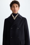 Wool double-breasted coat