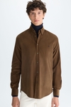 Micro-corduroy shirt