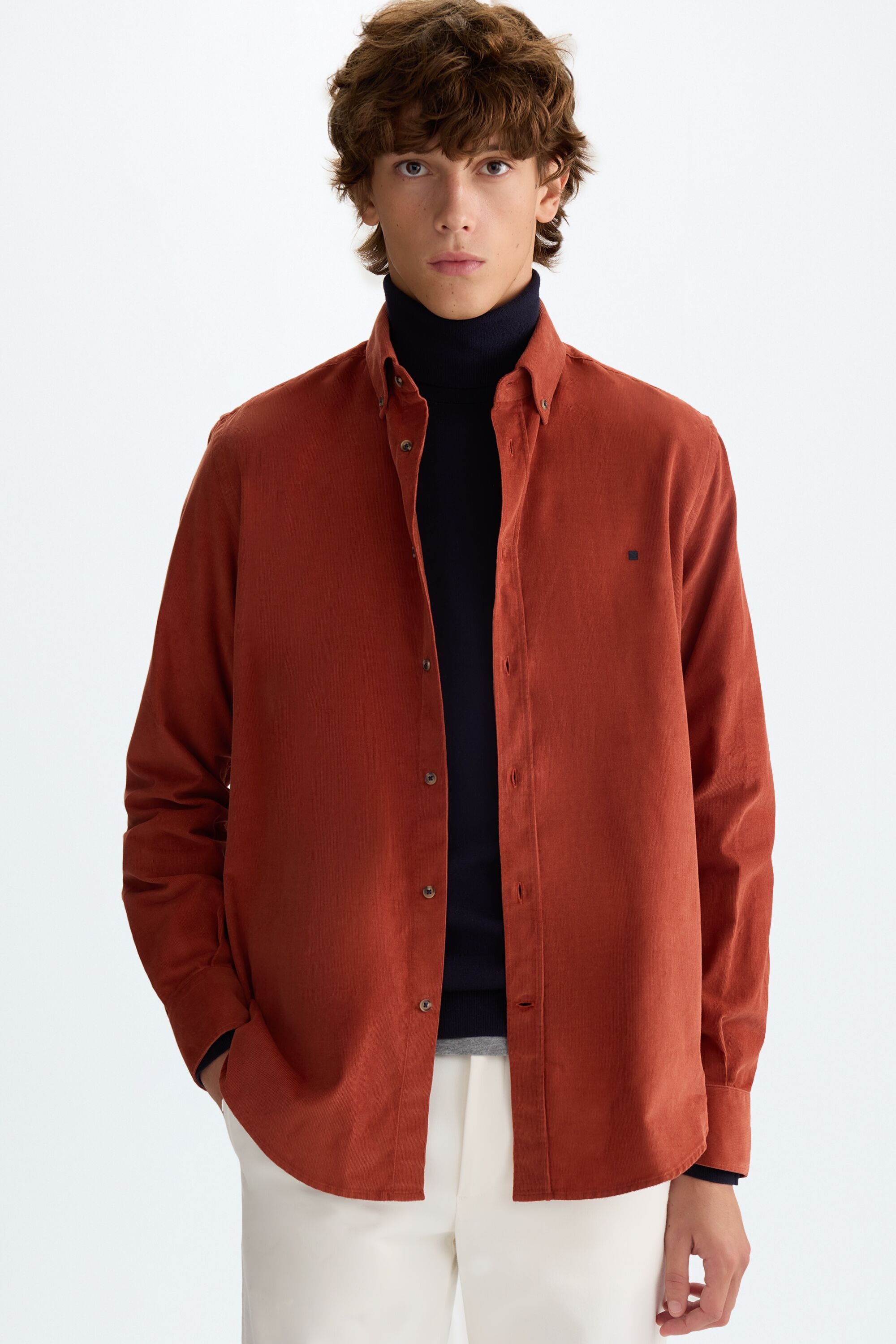 Micro-corduroy shirt