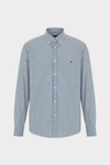Gingham check twill shirt