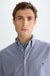Gingham check Oxford shirt