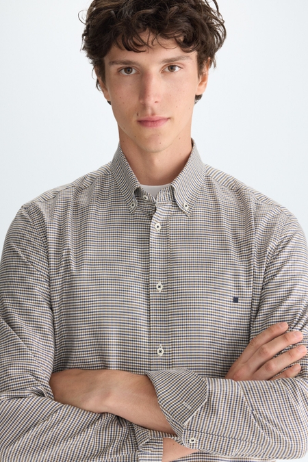 GINGHAM CHECK LYOCELL SHIRT
