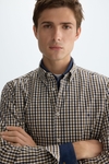 Gingham check Oxford shirt