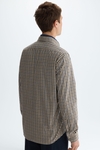 Gingham check Oxford shirt