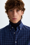 Chequered twill shirt