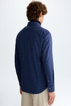 Chequered twill shirt